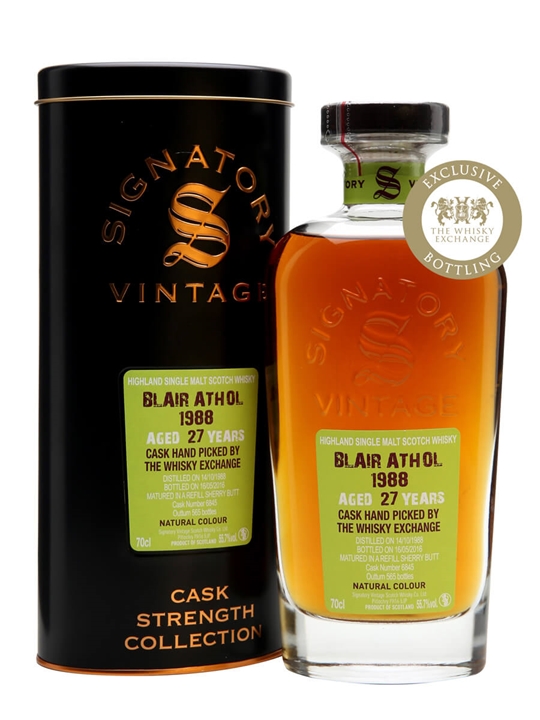 Blair Athol 1988 / 27 Year Old / Signatory / Exclusive to The Whisky Exchange Highland Whisky - Highland Review