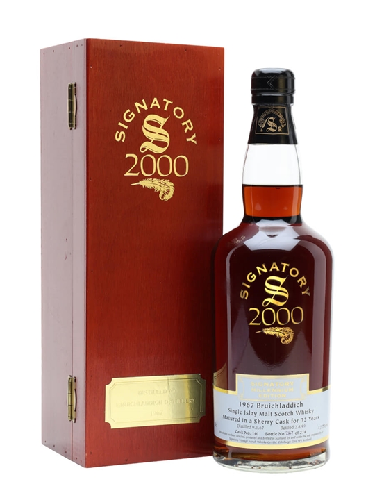 Bruichladdich 1967 / 32 Year Old / Sherry Cask / Cask #161 / Signatory Islay Whisky - Islay Review