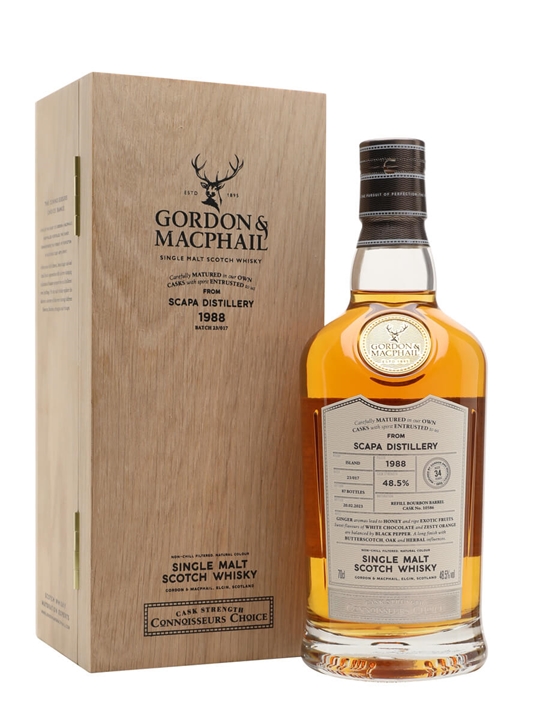 Scapa 1988 / 34 Year Old / Cask #10586 / Connoisseurs Choice Island Whisky - Single Malt Review