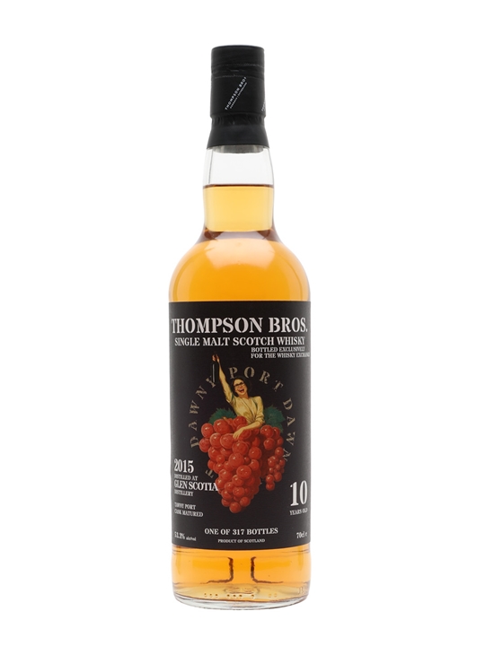 Glen Scotia 2015 Dawny Port / 10 Year Old /Thompson Bros for The Whisky Exchange Campbeltown Whisky - Single Malt Review