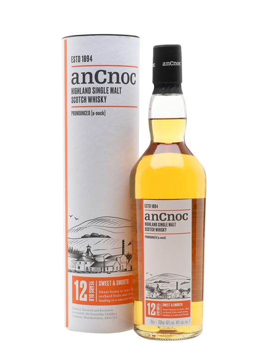 AnCnoc 12 Year Old Highland Single Malt Scotch Whisky - Single Malt Review