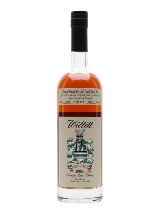 Willett's 4 Year Old Family Estate Bottled Rye Straight Rye Whiskey - Rye Review