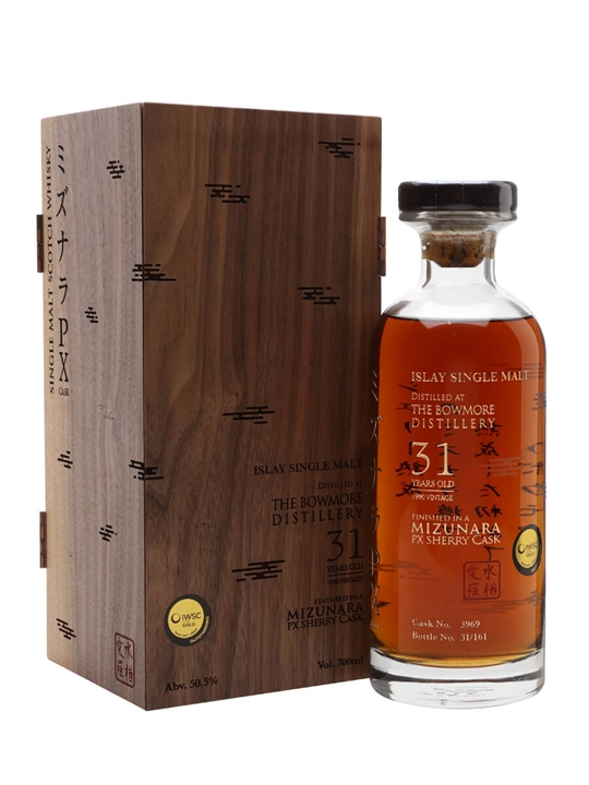 Bowmore 1990 / 31 Year Old / PX Mizunara Cask #3969 / East Asia Islay Whisky - Bourbon Review