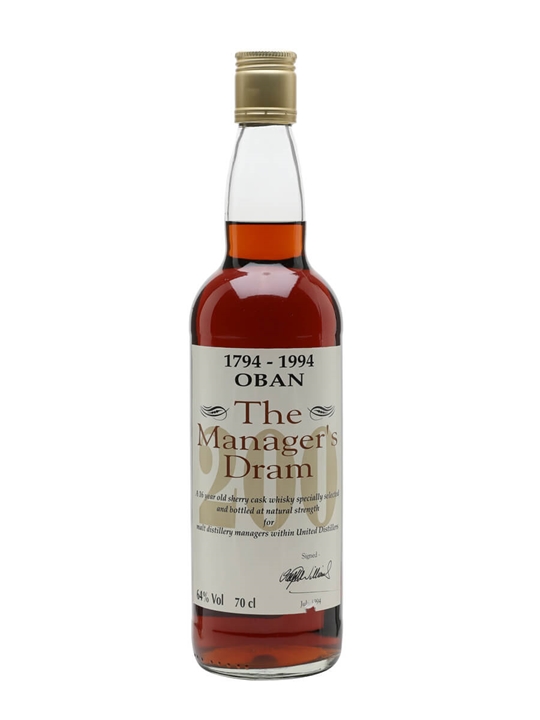 Oban Bicentenary / 16 Year Old / Bot.1994 / Sherry Cask / Manager's Dram Highland Whisky - Highland Review