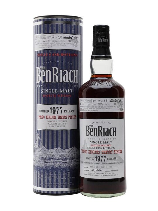 Benriach 1977 / 33 Year Old / Pedro Ximenez Sherry Finish / Cask #1033 Speyside Whisky - Speyside Review