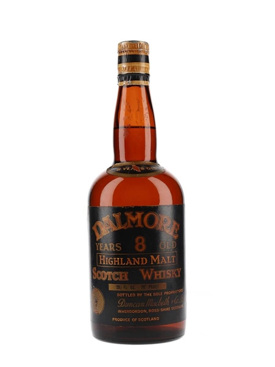 Dalmore 8 Year Old / Bot.1960s Highland Single Malt Scotch Whisky - Single Malt Review