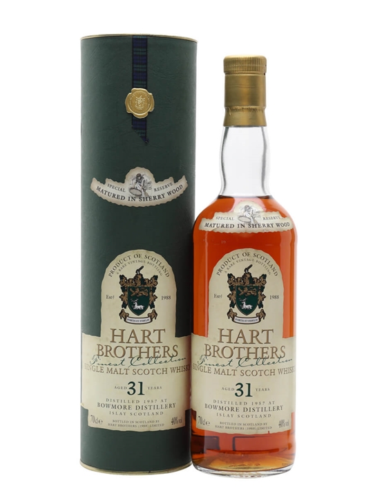 Bowmore 1957 / 31 Year Old / Sherry Cask / Hart Brothers Islay Whisky - Islay Review