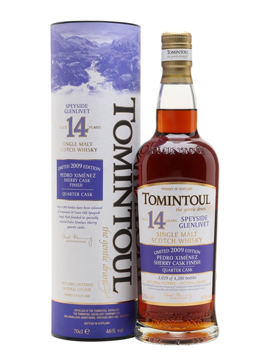 Tomintoul 2009 / 14 Year Old / PX Quarter Cask Finish Speyside Whisky - Speyside Review