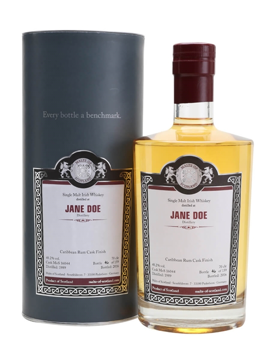 Jane Doe 1989 / Caribbean Rum Finish / Malts of Scotland - Single Malt Review