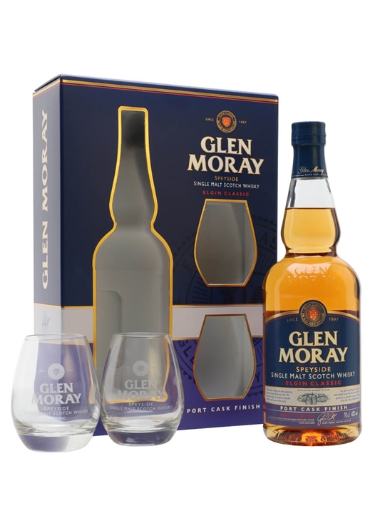 Glen Moray Port Cask Finish / Glass Set Speyside Whisky - Speyside Review
