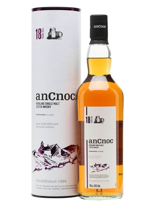 AnCnoc 18 Year Old Highland Single Malt Scotch Whisky - Single Malt Review