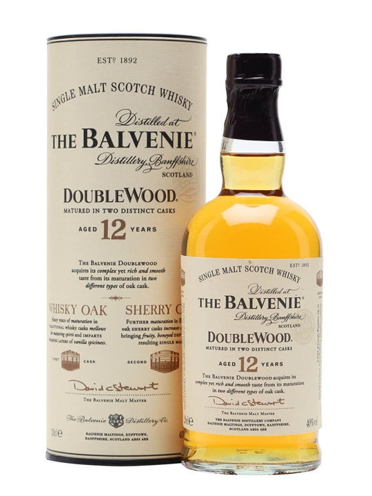 Balvenie 12 Year Old / Double Wood / Small Bottle Speyside Whisky - Speyside Review
