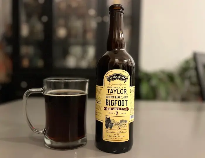 Review: Colonel E.H. Taylor Bourbon Barrel-Aged Bigfoot Barleywine-Style Ale - Bourbon Review