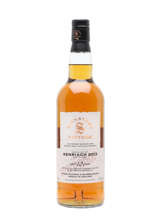 Benriach 2013 / 12 Year Old / Signatory 100 Proof Edition 69 Speyside Whisky - Bourbon Review