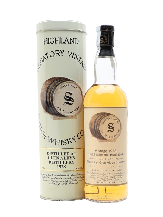 Glen Albyn 1978 / 24 Year Old / Cask #697 / Signatory Highland Whisky - Highland Review