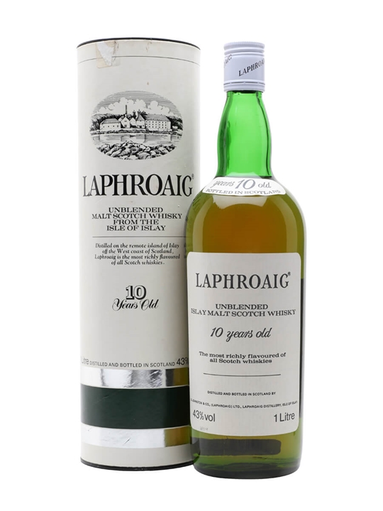 Laphroaig 10 Year Old / Bot.1980s / Litre Islay Whisky - Islay Review