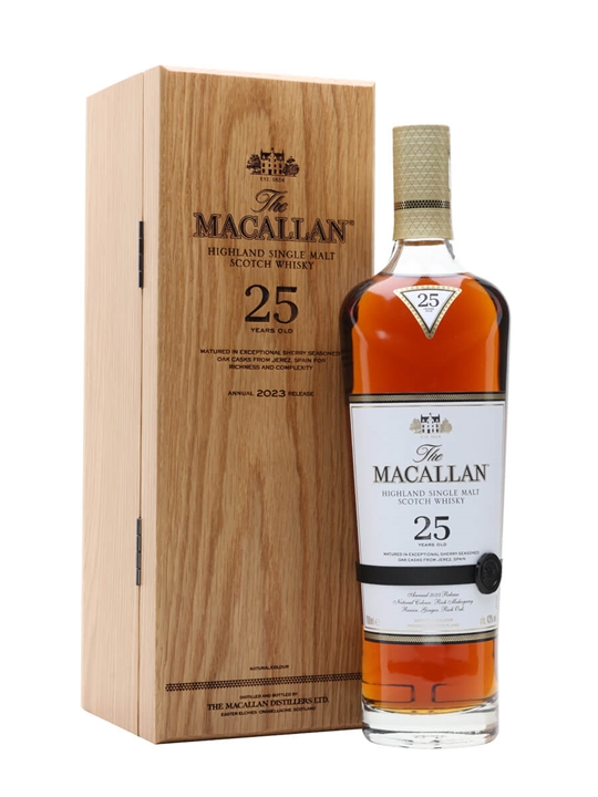 Macallan 25 Year Old Sherry Oak / 2023 Release Speyside Whisky - Single Malt Review