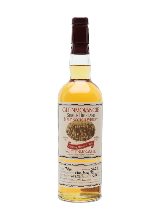 Glenmorangie 1981 / Manager's Choice Highland Whisky - Highland Review