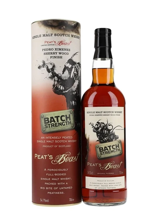 Peat's Beast Batch Strength / Pedro Ximenez Sherry Finish Single Whisky - Single Malt Review