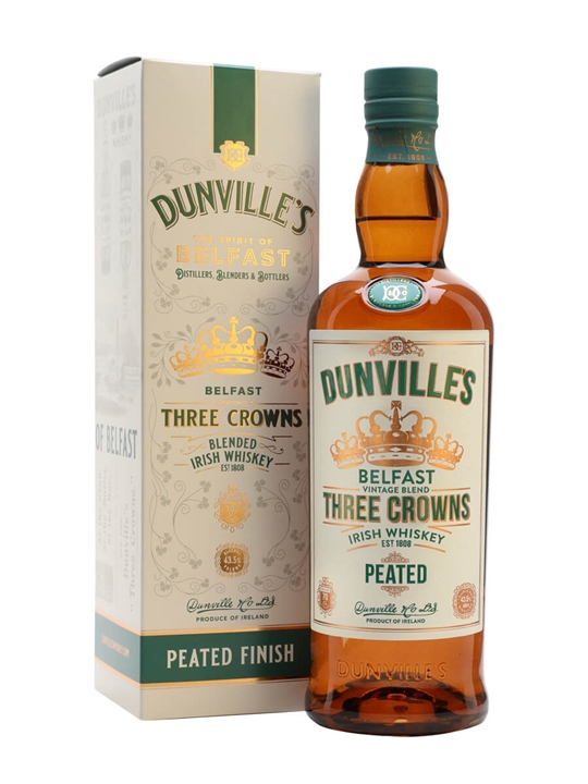 Dunville's Three Crowns Peated Whiskey Blended Irish Whiskey - Irish Review