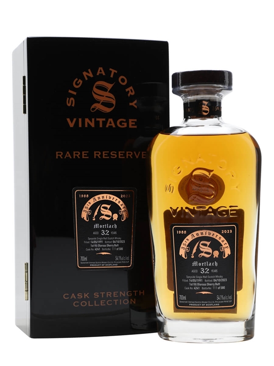 Mortlach 1991 / 32 Year Old / Signatory 35th Anniversary Speyside Whisky - Single Malt Review