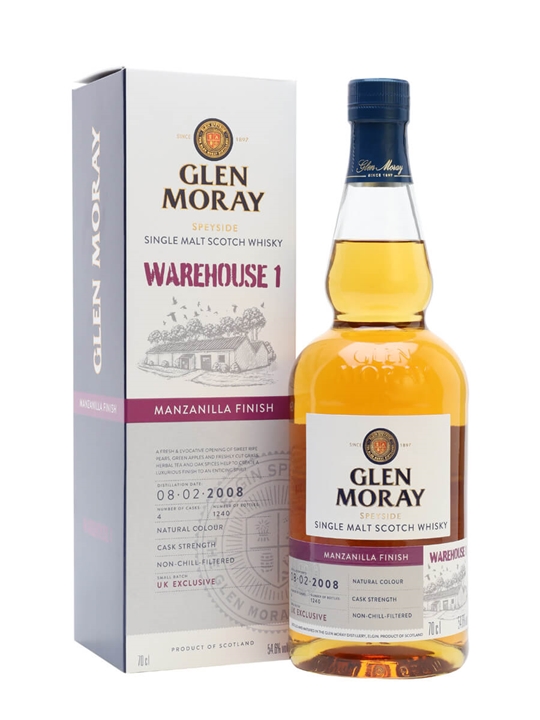 Glen Moray 2008 / Manzanilla Finish / Warehouse 1 Release Speyside Whisky - Speyside Review