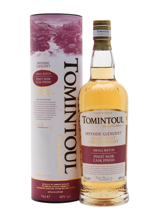 Tomintoul Pinot Noir Cask Finish Speyside Single Malt Scotch Whisky - Single Malt Review