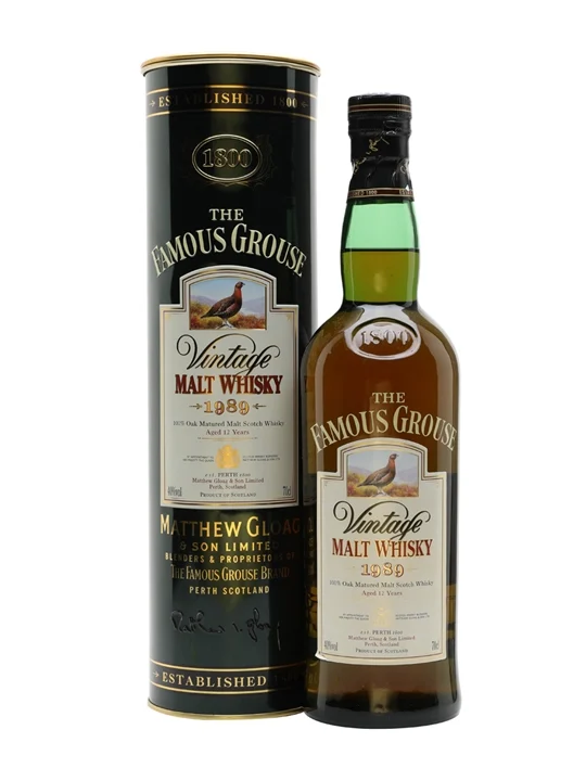 Famous Grouse 1989 / 12 Year Old Blended Malt Scotch Whisky - Blended Malt Review