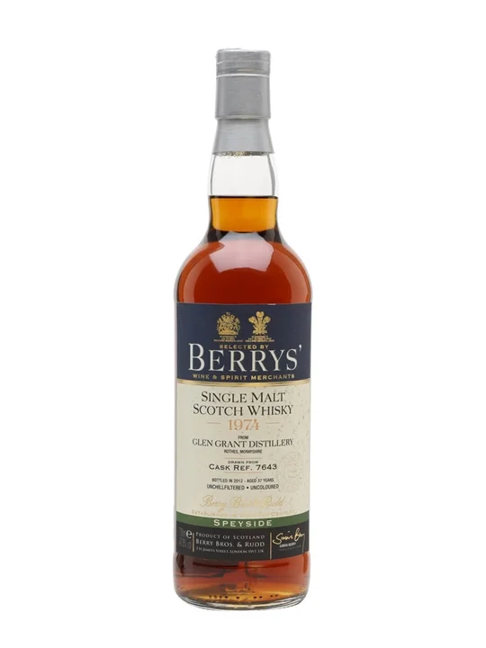 Glen Grant 1974 / Bot.2012 / Sherry Cask #7643 / Berry Bros & Rudd Speyside Whisky - Speyside Review
