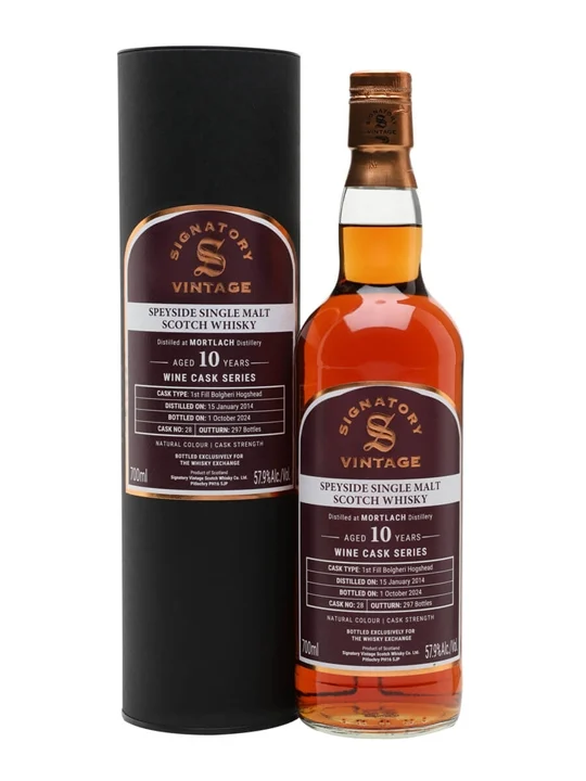 Mortlach 2014 / 10 Year Old / Bolgheri Cask / Signatory for The Whisky Exchange Speyside Whisky - Speyside Review