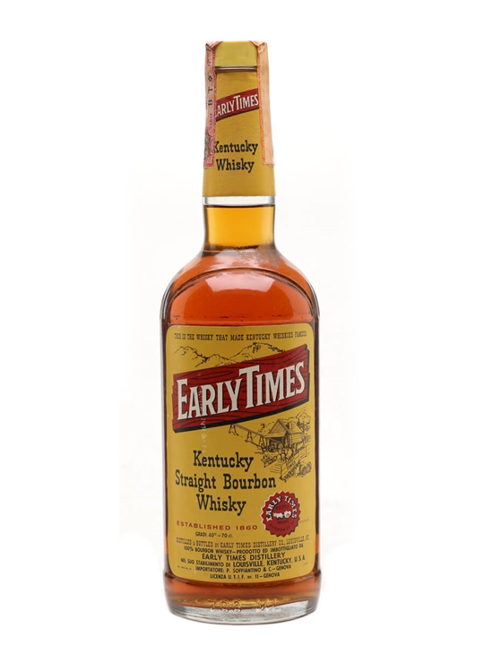 Early Times 4 Year Old / Bot.1970s Kentucky Straight Bourbon Whiskey - Bourbon Review