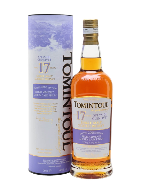 Tomintoul 2005 / 17 Year Old / Pedro Ximenez Finish Speyside Whisky - Single Malt Review