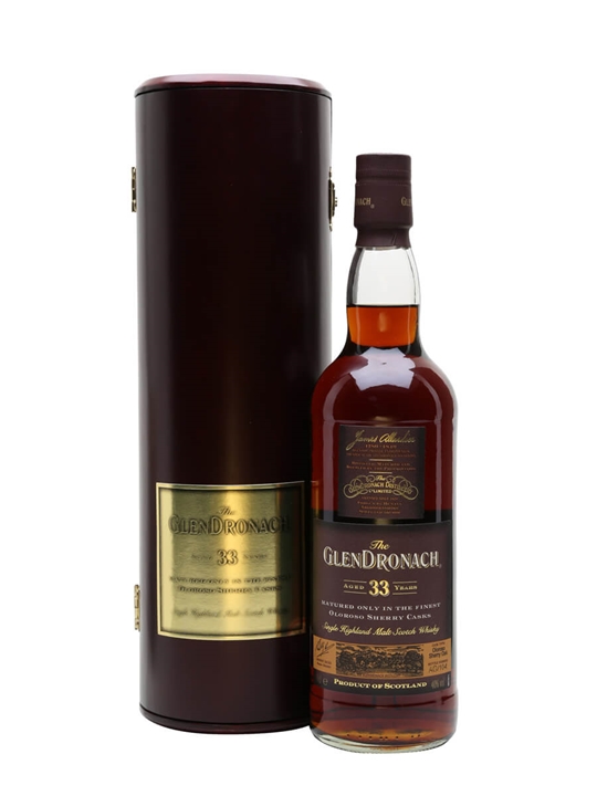 Glendronach 33 Year Old / Sherry Cask Highland Whisky - Highland Review