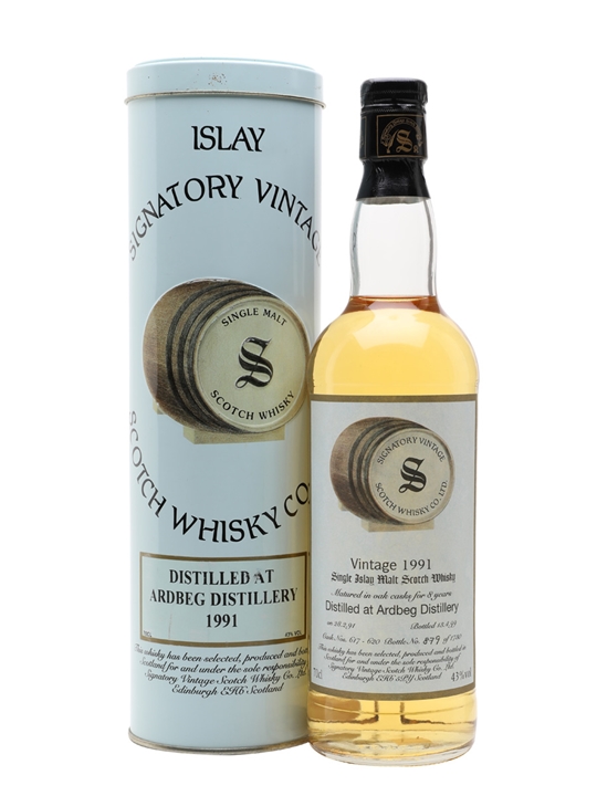 Ardbeg 1991 / 8 Year Old / Casks #617-620 / Signatory Islay Whisky - Single Malt Review