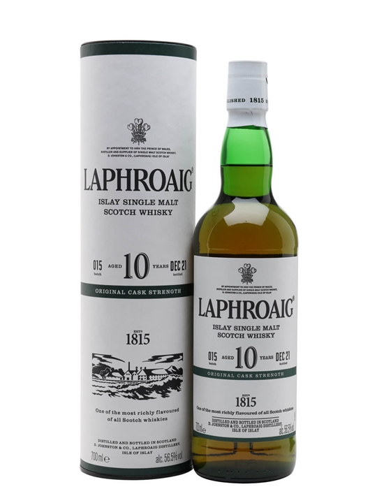 Laphroaig 10 Year Old Cask Strength / Batch 015 / Bot.2021 Islay Whisky - Single Malt Review
