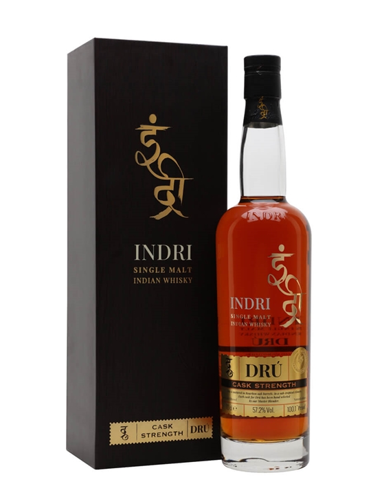 Indri Dru Ex Bourbon Cask Strength Single Malt Indian Whisky - Single Malt Review