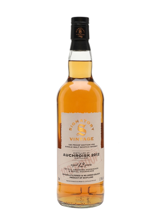 Auchroisk 2012 / 12 Year Old / 100 Proof Edition #52 / Signatory Speyside Whisky - Speyside Review