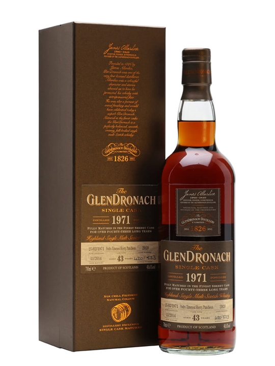 Glendronach 1971 / 43 Year Old / Sherry PX Puncheon #2920 Highland Whisky - Highland Review