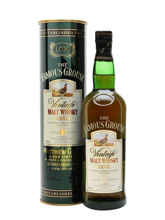 Famous Grouse 1989 / 12 Years Old Blended Malt Scotch Whisky - Blended Malt Review