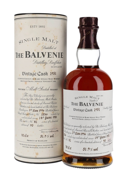 Balvenie 1951 / 45 Year Old / Cask #1236 Speyside Whisky - Speyside Review