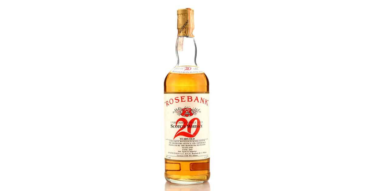 Scotch Whisky Legends: Rosebank 20 Year Old Distillers Agency/Zenith 1980s - Scotch Review