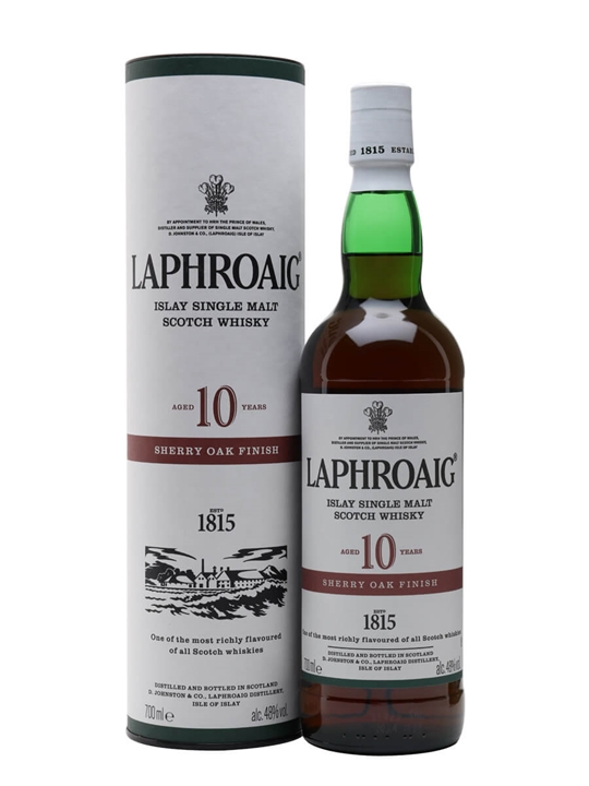 Laphroaig 10 Year Old Sherry Oak Finish Islay Whisky - Single Malt Review