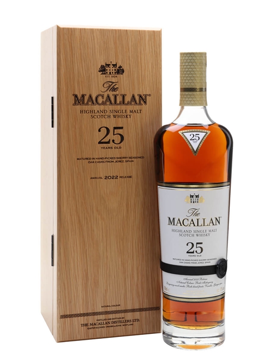 Macallan 25 Year Old Sherry Oak / 2022 Release Speyside Whisky - Speyside Review