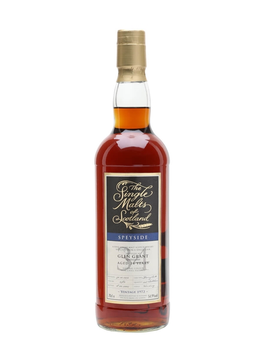 Glen Grant 1972 / 34 Year Old / Sherry Cask / Single Malts of Scotland Speyside Whisky - Single Malt Review