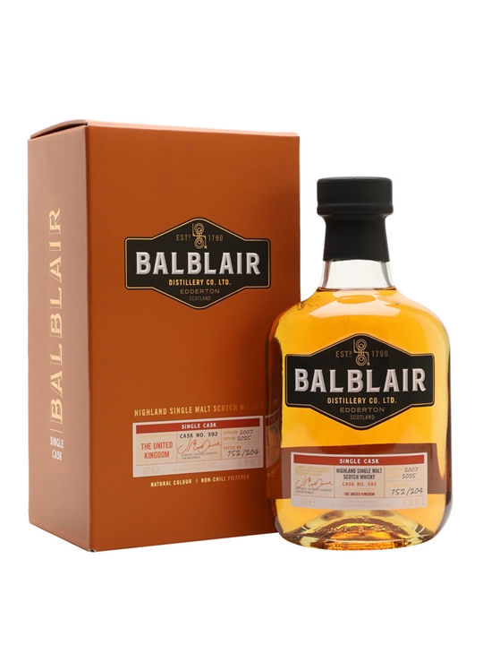 Balblair 2007 / Single Cask 392 / Bot.2025 Highland Whisky - Bourbon Review