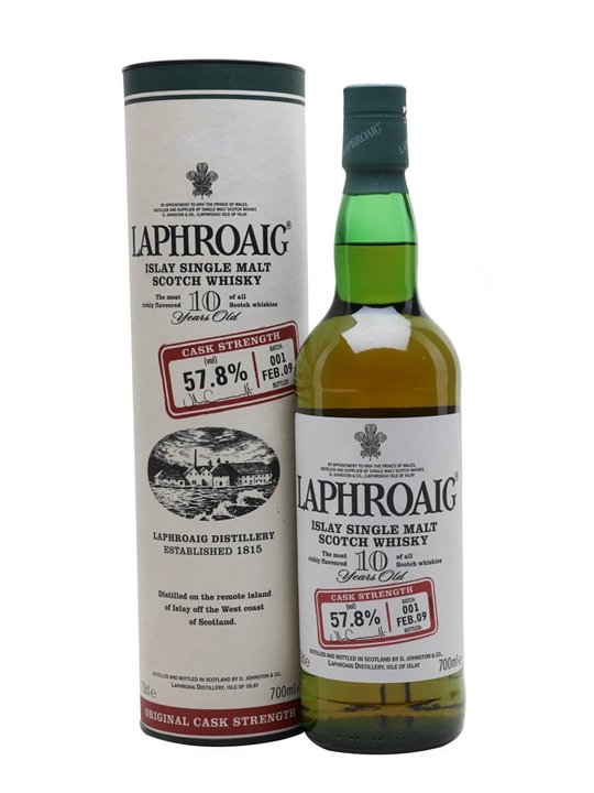 Laphroaig 10 Year Old Cask Strength / Batch 001 / Bot.2009 Islay Whisky - Islay Review