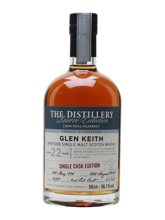 Glen Keith 1998 / 22 Year Old / Cask #69720 / Distillery Reserve Collection Speyside Whisky - Speyside Review