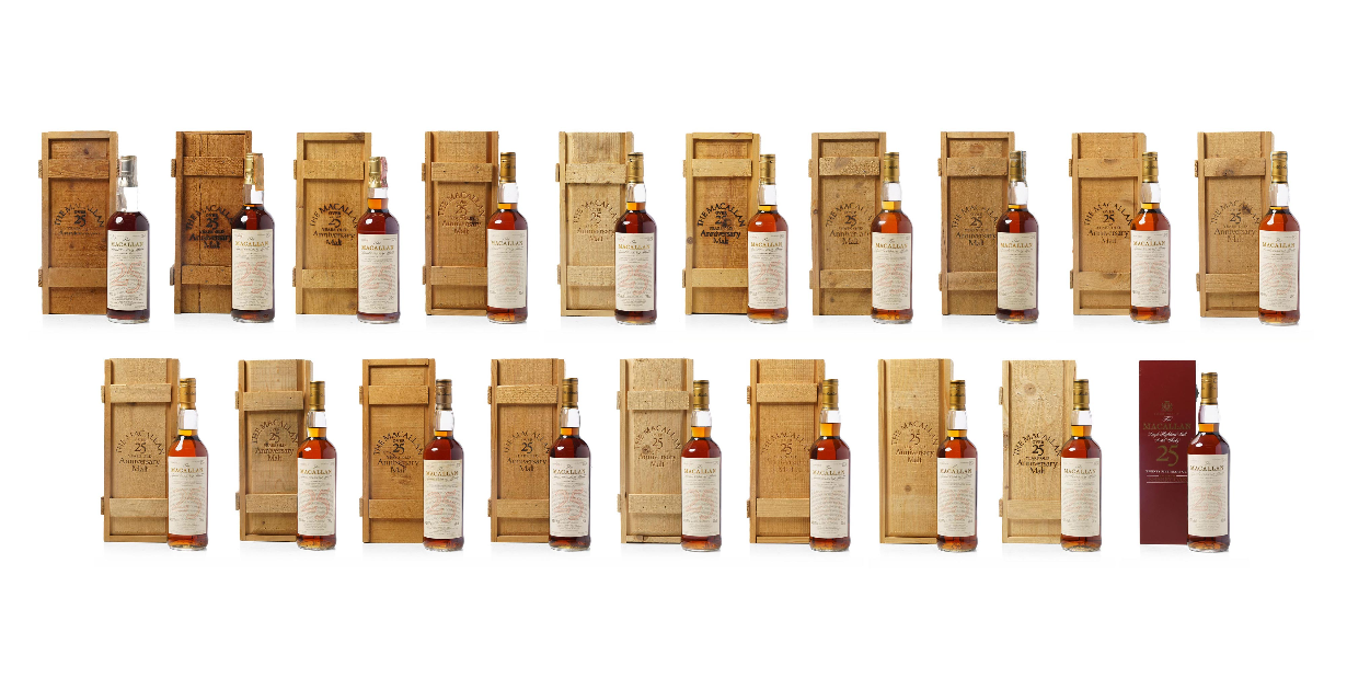 Complete Macallan Anniversary Malt Collection Listed for $150,000 - American Review