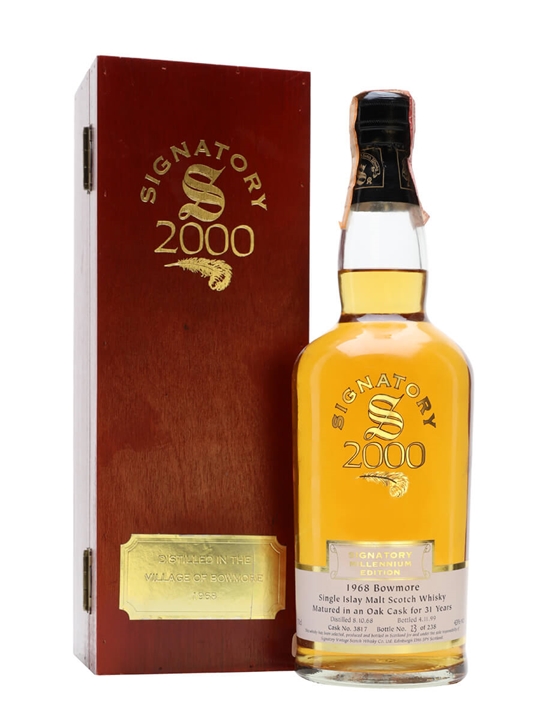 Bowmore 1968 / 31 Year Old / Millennium Edition / Cask #3817 / Signatory Islay Whisky - Islay Review