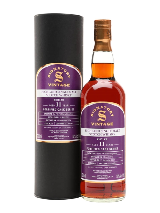 Whitlaw 2013 / 11 Year Old / PX Finish / Signatory for The Whisky Exchange Island Whisky - Single Malt Review